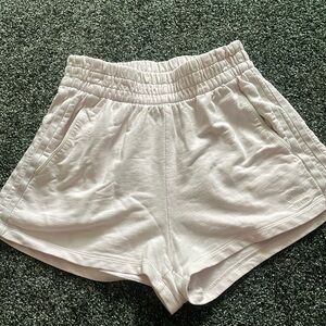 High Waisted Cotton Adidas Light Purple Shorts